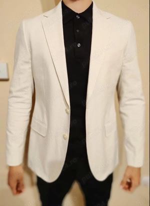 sacou alb de vara, nou (Mango)