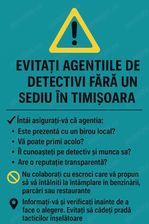 Pro Detective Agency -Detectivi Timisoara 20 de ani de experienta!