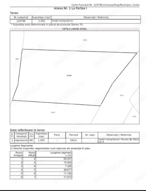 Teren chiar lângă plaja Corbu