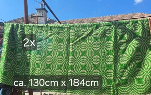 Covor tradițional verde - bej