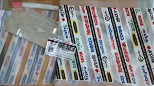 De vanzare rezistenta dezghet scurgere,C00914536, combina frigo Beko CDP7640, drain heater B-764 - imagine 3