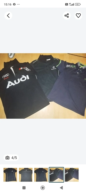 Tricouri  bumbac Audi ,Mercedes,Hugo Boss - imagine 2