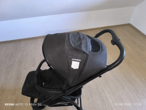 Cărucior Wunderkid Larcana negru cu husă pt picioare și geantă cadou - imagine 3