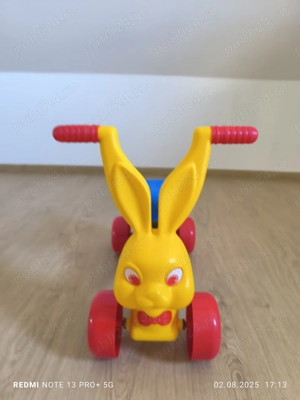 Bicicleta fără pedale cu model iepuraș 