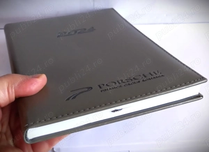 agendă PORSCHE (2024) de lux, coperți piele, nefolosită, nouă + bonus (45 - 35 lei) - imagine 2