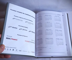 agendă PORSCHE (2024) de lux, coperți piele, nefolosită, nouă + bonus (45 - 35 lei) - imagine 6