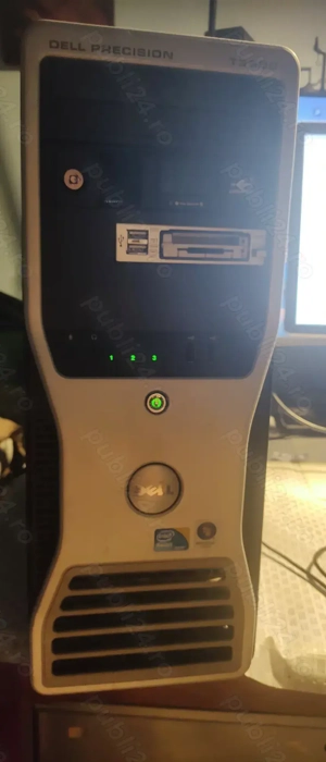 Calculator Dell Precision T3500 Intel Xeon W3500, 20Gb RAM, SSD500 cu monitor Dell 22" FHD