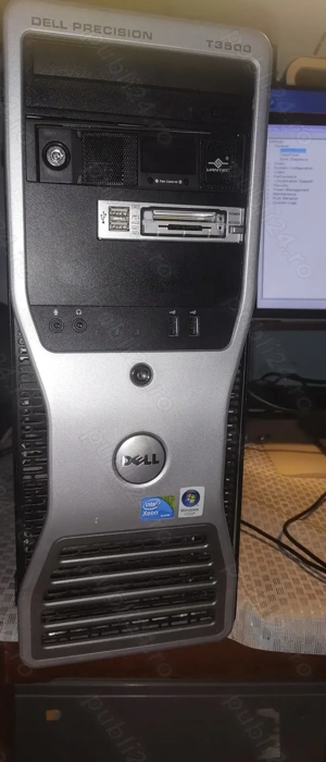 Calculator Dell Precision T3500 Intel Xeon W3500, 20Gb RAM, SSD500 cu monitor Dell 22" FHD - imagine 3