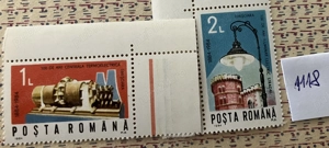 Timbre Romania - 100 ani de la introducerea iluminatului electric in Timisoara