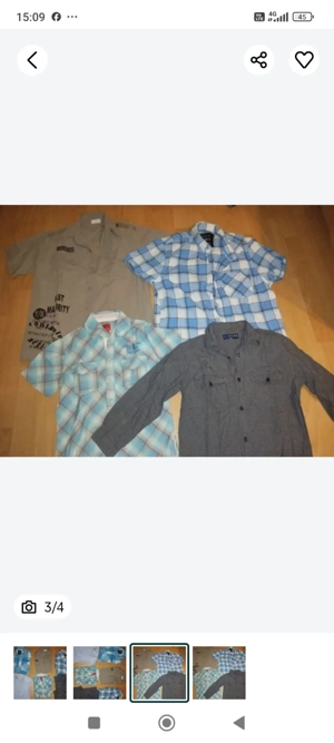 Cămăsi noi din bumbac pt băieti 6-14 ani - imagine 3