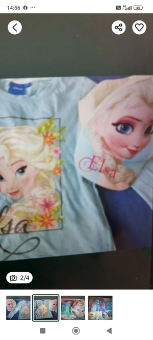 Bluze si sepci cu Elsa( Frozen) 3 buc 100 lei