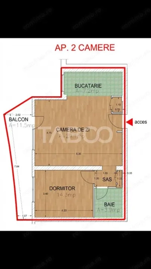 PREDARE IMEDIATA !! Apartament 2 camere zona Rahovei 60 mpu BLOC NOU - imagine 4