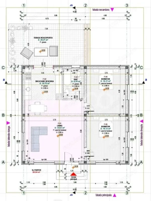 Casa individuala pe un singur nivel cu 3 camere teren 300 mp Cristian - imagine 3