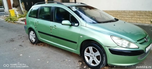 2 roți complete R16 jante de aliaj originale + anvelope Hankook iarnă PEUGEOT 307 + 2 roți oțel  - imagine 4
