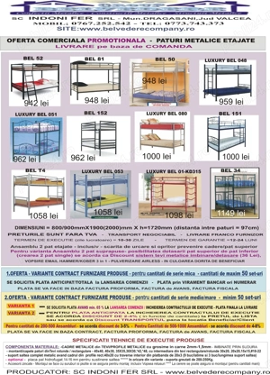 Oferta Pachet 15 seturi Paturi Metalice - Model BEL 8- in stoc! - imagine 3