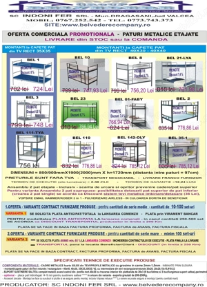 Oferta Pachet 15 seturi Paturi Metalice - Model BEL 8- in stoc! - imagine 2