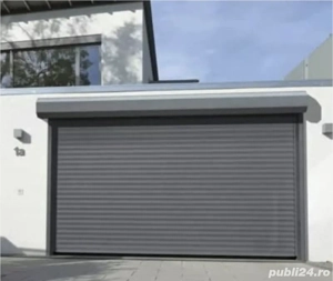 Usa garaj tip Rulou din aluminiu Alb