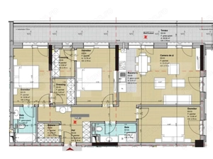 De inchiriat: Apartament  4 camere, 100 mp, view panoramic, Frunzisului - imagine 16