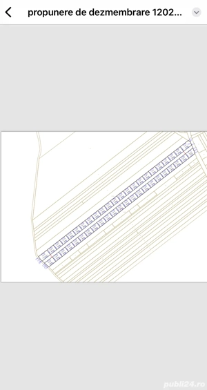 Teren langa padure 45m deschidere toate utilitatile