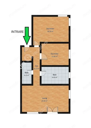 Apartament spatios cu 3 camere in zona Calea Cisnadiei din Sibiu - imagine 5
