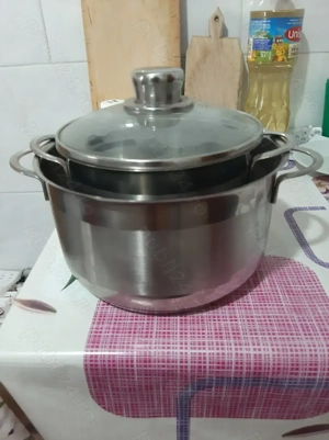 Vand set oale inox, tăvi, vase yena, ceramice pentru copt - imagine 2