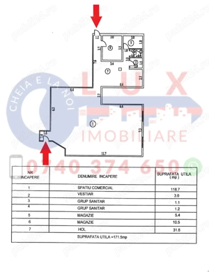 ID 8262 De ÎNCHIRIAT   Spatiu comercial ultracentral