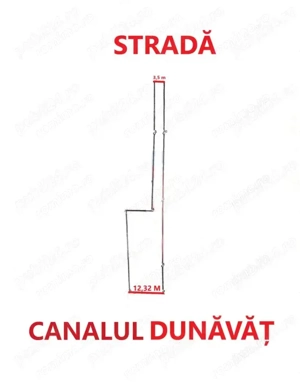 DUNAVATUL DE JOS-  TEREN 686 MP, DESCHIDERE LA CANAL 12,3 ML - imagine 3
