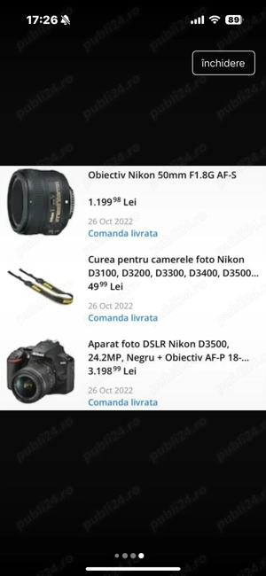 Aparat foto Nikon DSLR D3500