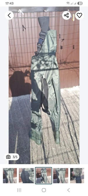 combinezon de pescuit cu cizme nr 42