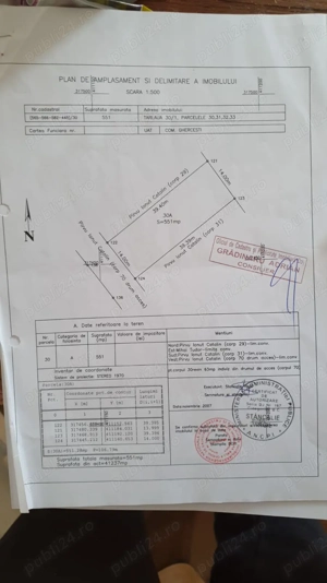 Vand 551 mp teren intravilan Ghercesti - imagine 2