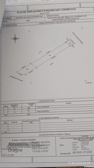 Terenuri de vanzare Mosoaia - imagine 3