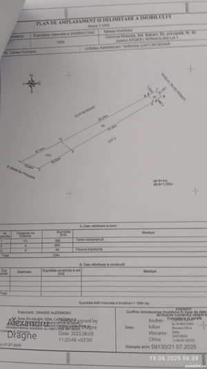 Terenuri de vanzare Mosoaia - imagine 2