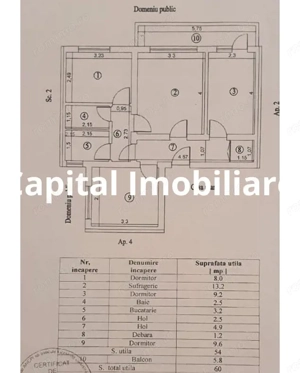 Apartament 3 camere, Obelisc, zona Liceelor - imagine 3