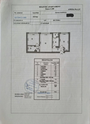 Vând apartament 3 camere,semidecomandat, 44mp,Militari-Apusului  - imagine 10
