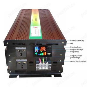 Invertor 12-48v-230V 1-12KW putere,undă pură REALĂ tir rulota camper