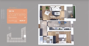 Apartament cu 2 camere in apropriere de Parcul Teilor