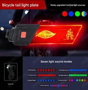 Stop bicicleta lampa super luminos încărcare USB led