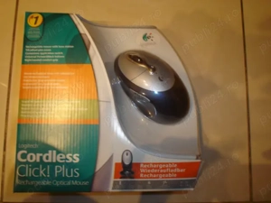 Mouse optic cu acumulatori fara fir LOGITECH cu baza de incarcare - imagine 3