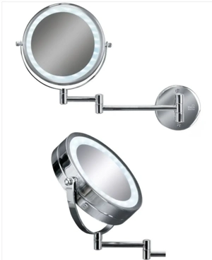 Oglinda cosmetica maritoare- 2 fete - Iluminare LED