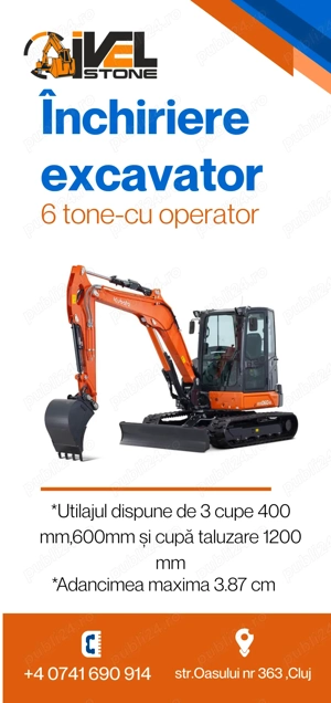 Inchiriez excavator 6 tone