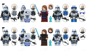 Set 10 Minifigurine tip Lego Star Wars cu Anakin + 501 Legion pack1