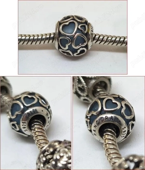 Bratara PANDORA veche, din argint - imagine 2