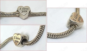 Bratara PANDORA veche, din argint - imagine 4