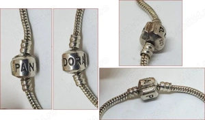 Bratara PANDORA veche, din argint - imagine 5