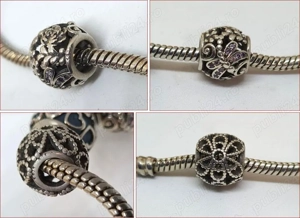 Bratara PANDORA veche, din argint - imagine 3