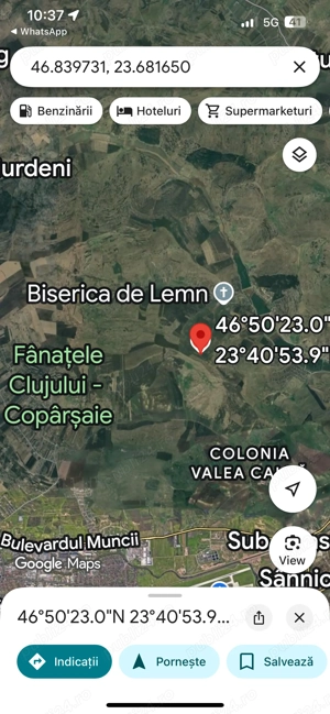 Persoană fizică vind teren