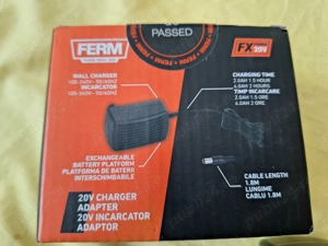 Incarcator  pentru acumulatori 20V,  2A  - 4A   model FERM CDA1169 - imagine 3