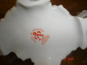 sfesnic portelan cu ingerasi ARPO Curtea de Arges stampila autentica