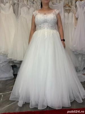 Rochie de mireasa stil printesa  - imagine 3