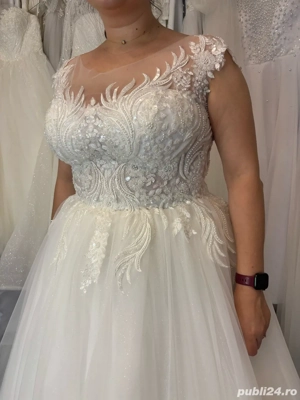 Rochie de mireasa stil printesa  - imagine 2
